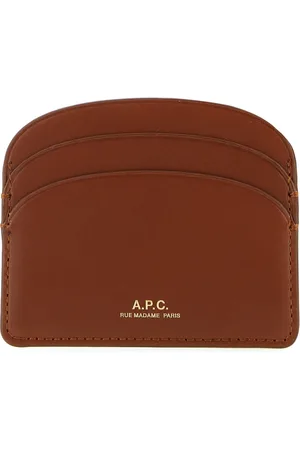 A.P.C. Femme, Accessoires, Brun, Taille: ONE Size Porte-cartes en cuir