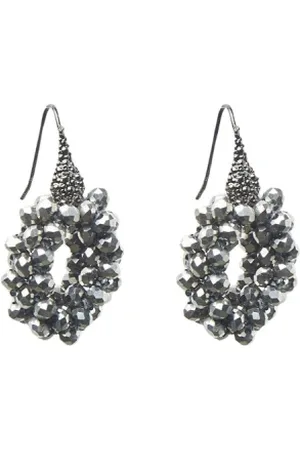 PESERICO SIGN Femme, Accessoires, Gris, Taille: ONE Size Boucles d