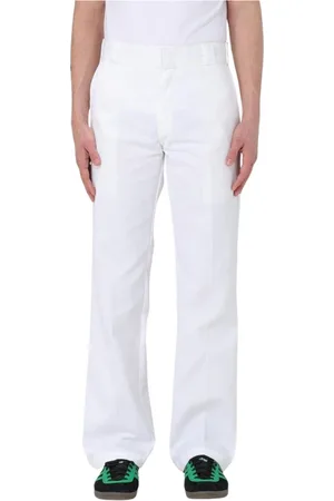 Dickies Homme, Pantalons, Blanc, Taille: W30 Pantalon de travail classique en olive