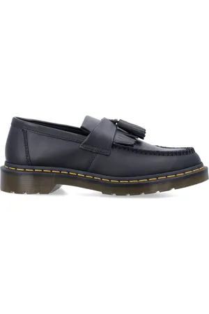 Dr. Martens Homme, Chaussures, Noir, Taille: 41 EU Chaussures Noires Fermées Adrian Couture Jaune