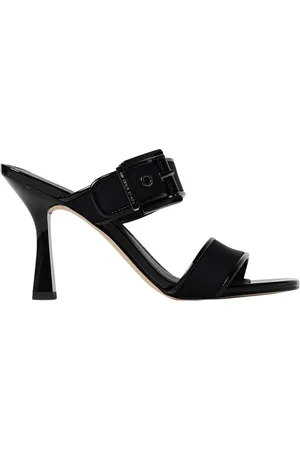 Michael Kors Femme, Chaussures, Noir, Taille: 40 EU Sandales à Talon Noir avec Boucle