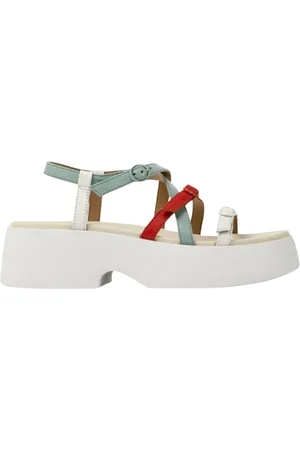 Camper Femme, Chaussures, Multicolore, Taille: 40 EU Sandales Plateforme Multicolores à Bride Croisée