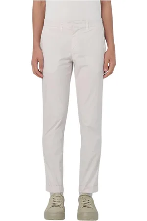 FAY Homme, Pantalons, Blanc, Taille: W30 Pantalon Chinos Bleu Coupe Décontractée