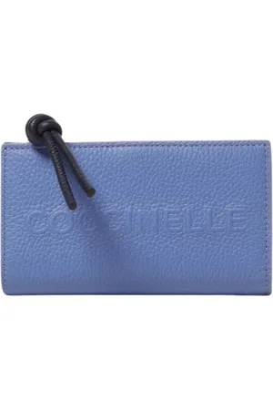 Coccinelle Femme, Accessoires, Bleu, Taille: ONE Size Portefeuille en Cuir Bleu pour Femmes