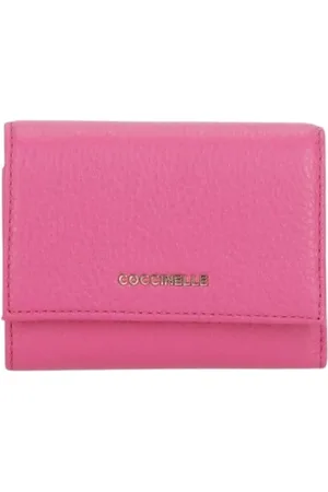 Coccinelle Femme, Accessoires, Rose, Taille: ONE Size Portefeuille en cuir élégant avec emplacements pour cartes