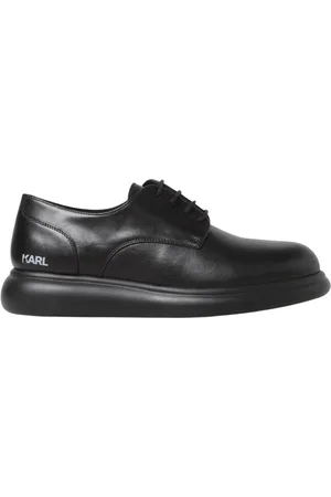 Karl Lagerfeld Homme, Chaussures, Noir, Taille: 43 EU Derby en cuir