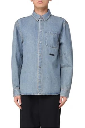 Helmut Lang Homme, Chemises, Bleu, Taille: M Chemise Denim Classique pour Homme