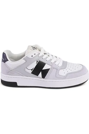 Calvin Klein Femme, Chaussures, Multicolore, Taille: 37 EU Baskets en Daim Blanc