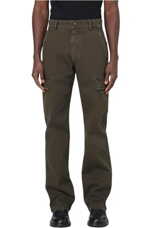 Burberry Homme, Jeans, Vert, Taille: XL Pantalon Cargo Vert avec Plusieurs Poches