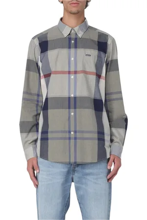 Barbour Homme, Chemises, Multicolore, Taille: M Chemise Vichy Violette à Manches Longues