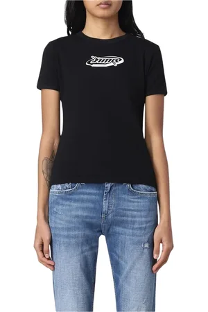 AMBUSH Femme, Tops, Noir, Taille: 38 FR T-shirt Graphique Moderne pour Femmes