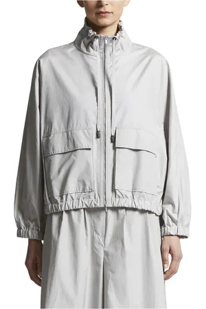 PESERICO SIGN Femme, Vestes, Gris, Taille: 44 FR Veste en coton technique