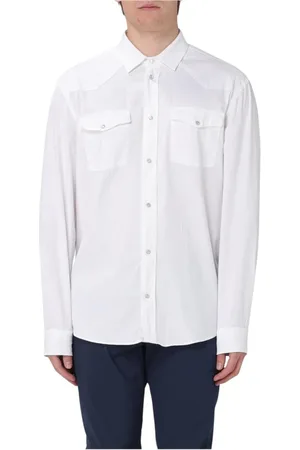 Dondup Homme, Chemises, Blanc, Taille: XL Chemise Blanche Style Western