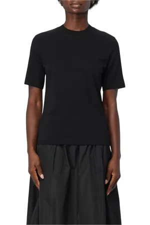 Filippa K Femme, Tops, Noir, Taille: 42 FR T-shirt en Coton Noir