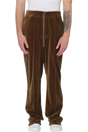 Tom Ford Homme, Pantalons, Vert, Taille: S Pantalon Velours avec Rayures Latérales