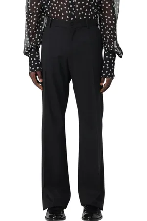 Dolce & Gabbana Homme, Pantalons, Noir, Taille: L Pantalon classique en laine