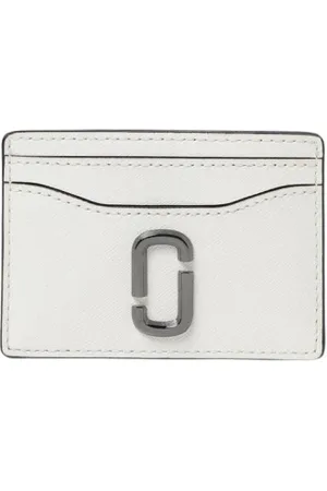Marc Jacobs Femme, Accessoires, Blanc, Taille: ONE Size Portefeuille en Cuir Élégant