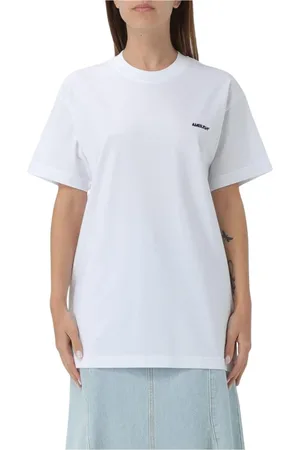 AMBUSH Femme, Tops, Blanc, Taille: 42 FR T-shirt en Coton Blanc