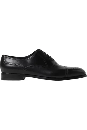 Manolo Blahnik Homme, Chaussures, Noir, Taille: 42 1/2 EU Chaussures Classiques en Cuir Brogue Noir