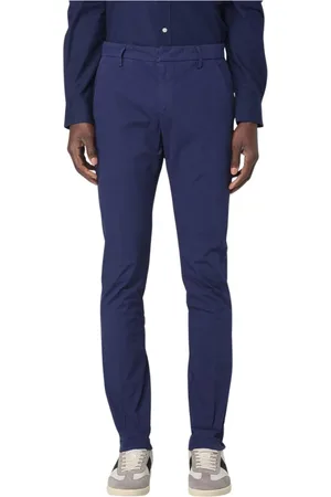 Dondup Homme, Pantalons, Bleu, Taille: W40 Pantalon Chinos Slim Fit Bleu