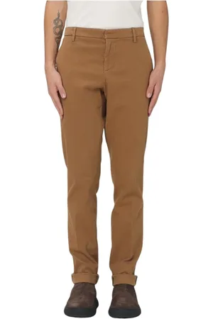 Dondup Homme, Pantalons, Brun, Taille: W33 Pantalon en Coton Polyvalent