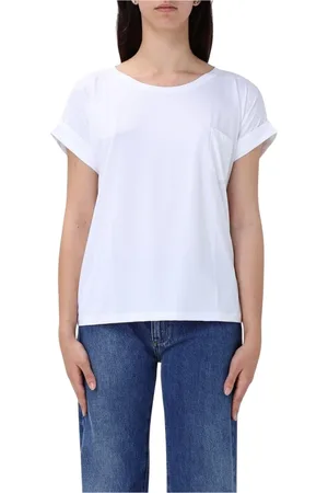 save the duck Femme, Tops, Blanc, Taille: 40 FR T-shirt Graphique Écologique Femme Blanc