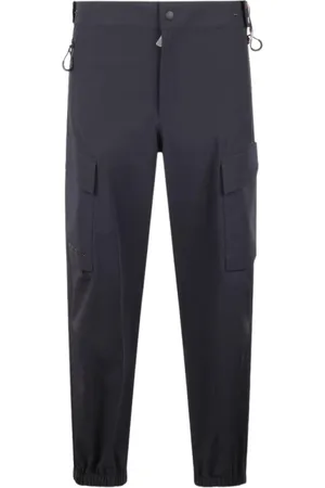 Moncler Homme, Pantalons, Noir, Taille: L Pantalon Cargo Noir avec Ourlets