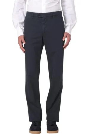 Aspesi Homme, Pantalons, Bleu, Taille: L Pantalon Chinos Bleu Straight Leg