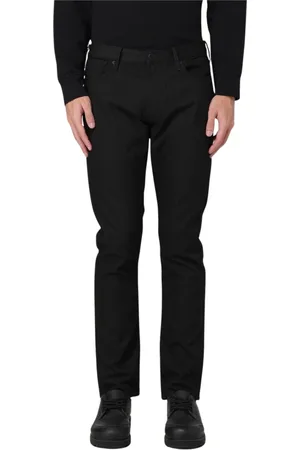 Emporio Armani Homme, Jeans, Noir, Taille: W33 Jean Coupe Droite Bleu
