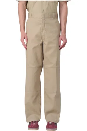 Dickies Homme, Pantalons, Vert, Taille: W36 Pantalon Décontracté à Jambe Droite en Kaki