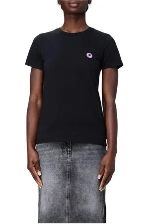 save the duck Femme, Tops, Noir, Taille: 38 FR T-shirt Écologique à Imprimé Graphique
