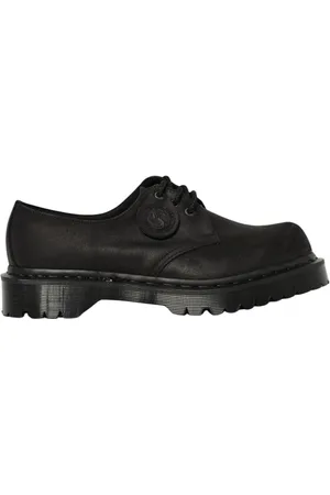 Dr. Martens Homme, Chaussures, Noir, Taille: 42 EU Chaussures Oxford en Cuir Noir