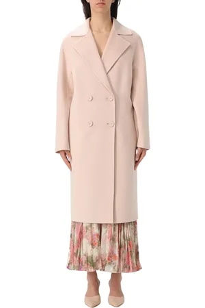 Max Mara Femme, Manteaux, Rose, Taille: 38 FR Blush Wool Coat