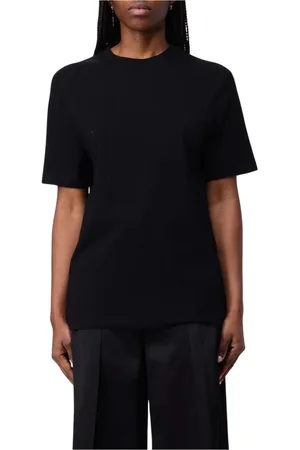 Jil Sander Femme, Tops, Noir, Taille: 40 FR T-shirt blanc coupe décontractée