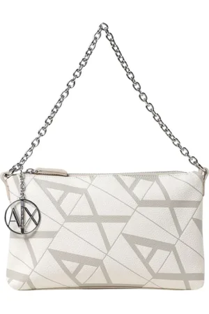 Armani Exchange Femme, Sacs, , Taille: ONE Size Sac à Bandoulière Jaune à Motif Géométrique