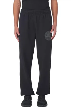 Burberry Homme, Pantalons, Noir, Taille: L Pantalons de survêtement Noir avec Logo Imprimé