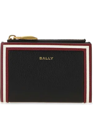 Bally Femme, Accessoires, Noir, Taille: ONE Size Portefeuille Classique en Cuir Noir