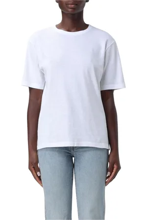 Khaite Femme, Tops, Blanc, Taille: 40 FR T-shirt en Coton Blanc