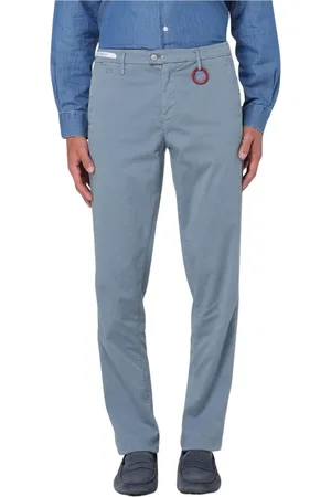 sartoria tramarossa Homme, Pantalons, Bleu, Taille: W38 Chinos Bleu Déchiré pour Homme