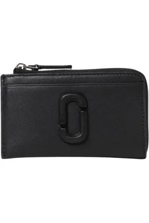 Marc Jacobs Femme, Accessoires, Noir, Taille: ONE Size Porte-cartes en Cuir Noir