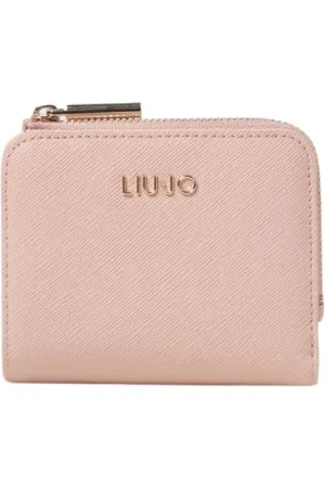 Liu Jo Femme, Accessoires, Rose, Taille: ONE Size Portefeuille à fermeture éclair rose poudré