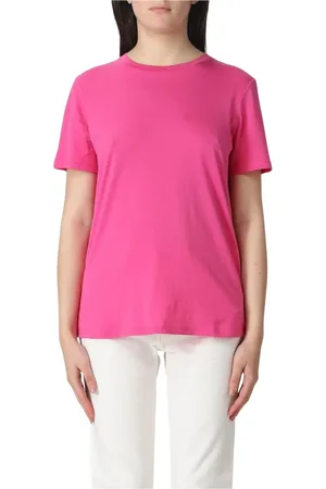 THEORY Femme, Tops, Rose, Taille: 38 FR Fuchsia Crew Neck Tee