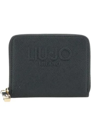 Liu Jo Femme, Accessoires, Noir, Taille: ONE Size Portefeuille avec logo en relief et fermeture éclair