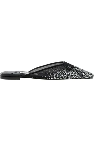 Jimmy Choo Femme, Chaussures, Noir, Taille: 36 1/2 EU Mules en cristal pour femmes