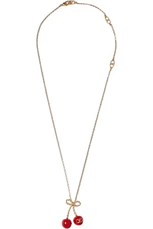 VALENTINO GARAVANI Femme, Accessoires, Jaune, Taille: ONE Size Collier Bijou en Or
