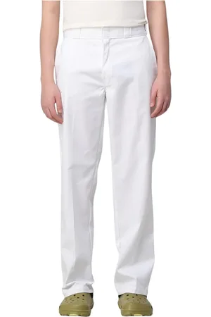 Dickies Homme, Pantalons, Blanc, Taille: W28 Pantalon de travail blanc classique