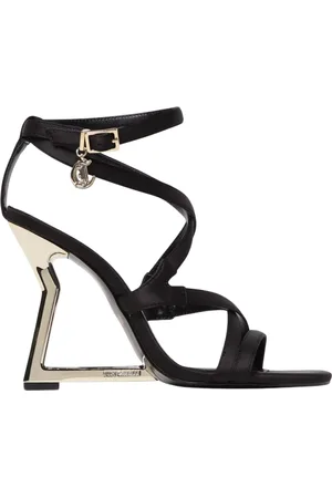 Roberto Cavalli Femme, Chaussures, Noir, Taille: 37 EU Sandales à Talon Aiguille Noires