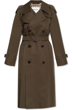 Burberry Femme, Manteaux, Vert, Taille: 30 FR Trench en coton