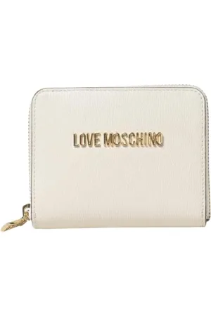 Moschino Femme, Accessoires, , Taille: ONE Size Grained Leather Zip Around Wallet