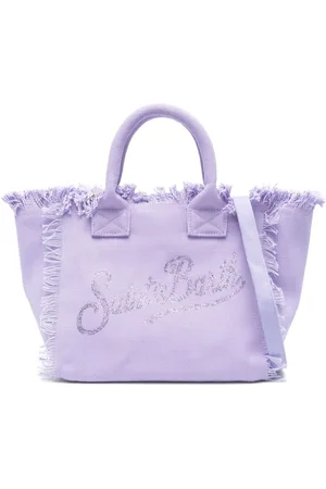 MC2 SAINT BARTH Femme, Sacs, Violet, Taille: ONE Size Sac à Main en Coton Lilas pour Femmes